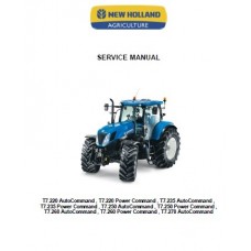 New Holland T7 - T7.220 - T7.235 - T7.250 - T7.260 - T7.270  Workshop Manual